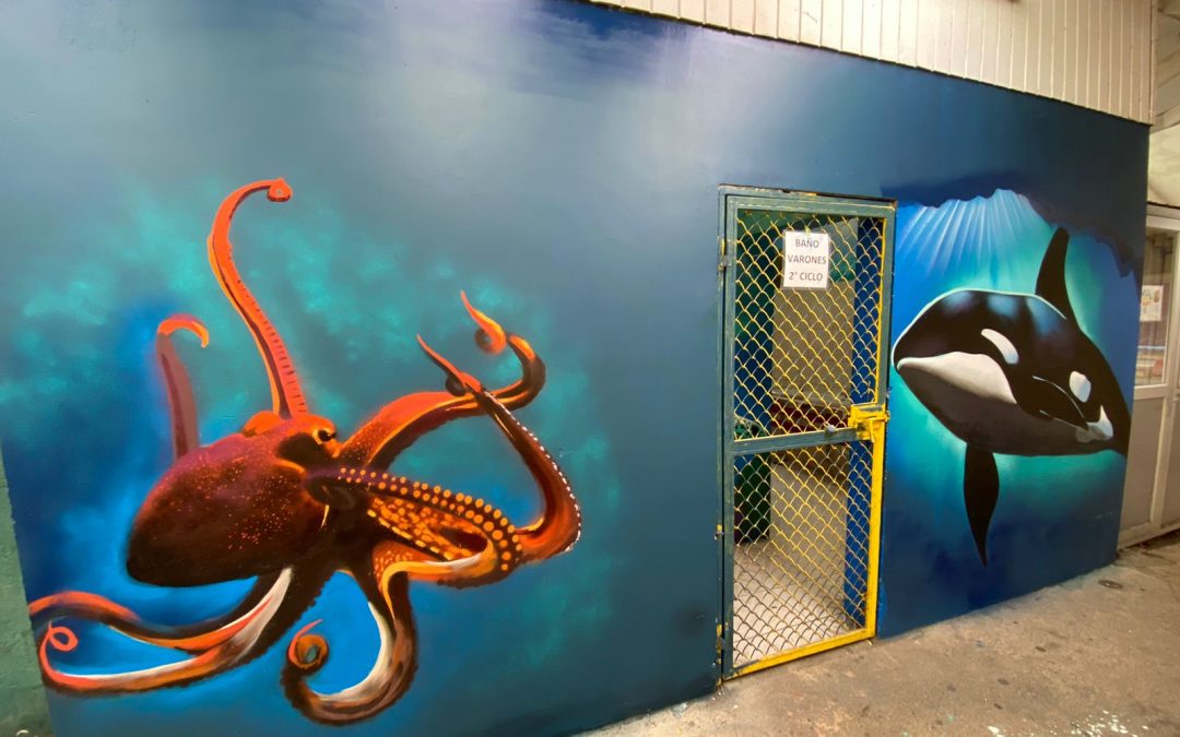 MEJORANDO BAÑOS DE LA ESCUELA